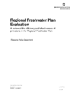 Regional Freshwater Plan Evaluation: A Review of the Efficiency and Effectiveness of Provisions in the Regional Freshwater Plan preview