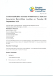 Confirmed Public minutes of FRAC meeting on Tuesday 30 September 2025 preview