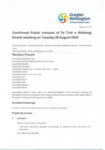 Confirmed Public minutes of the Ti Tiriti o Waitangi Komiti on Tuesday 26 August 2025 preview