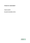 Transfer Agreement: Tiaki Wai Limited/Wellington Regional Council preview