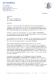Letter from Minister Bishop, Minister for Infrastructure - Zombie Subdivisions Fast Track Approvals preview