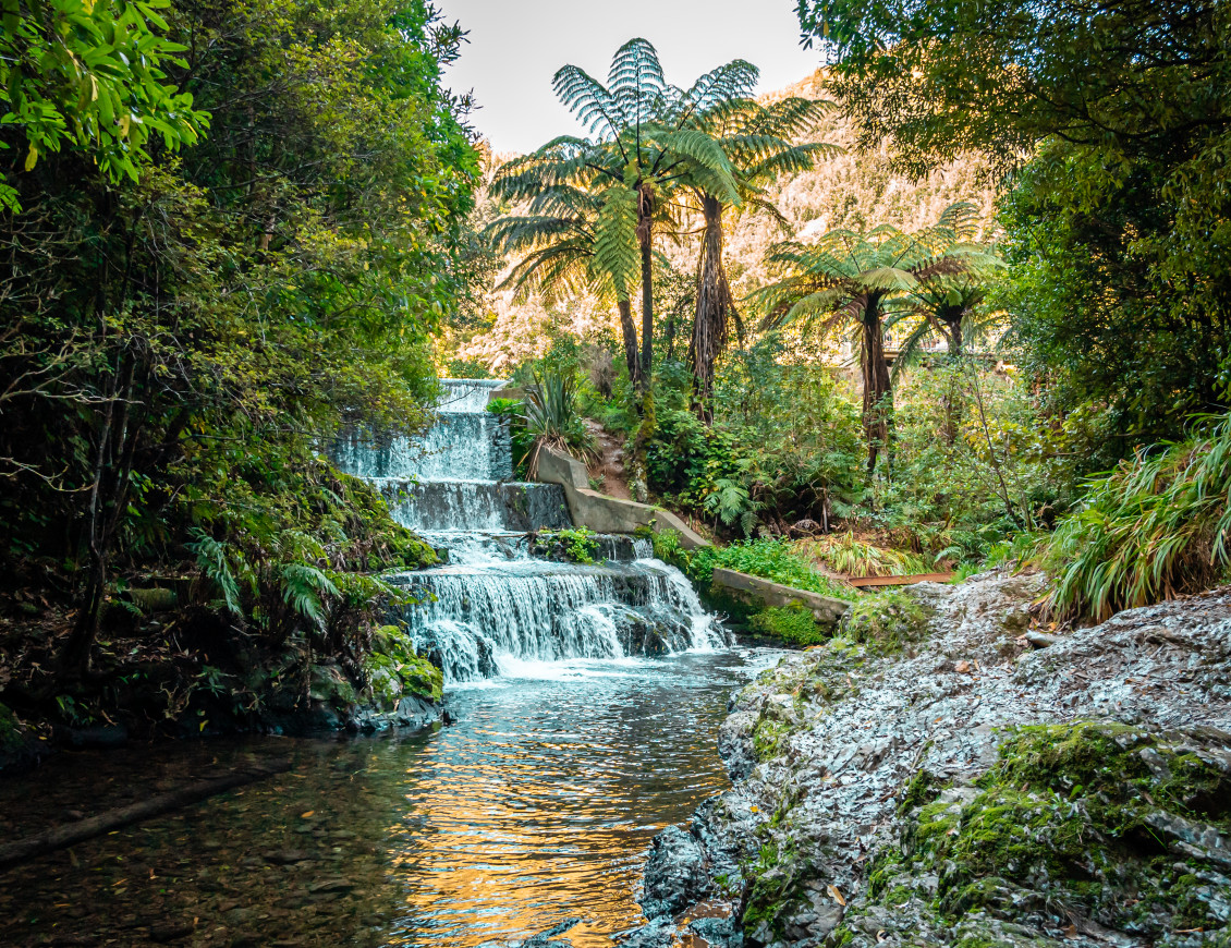 A small waterfall in Belmont Regional Park