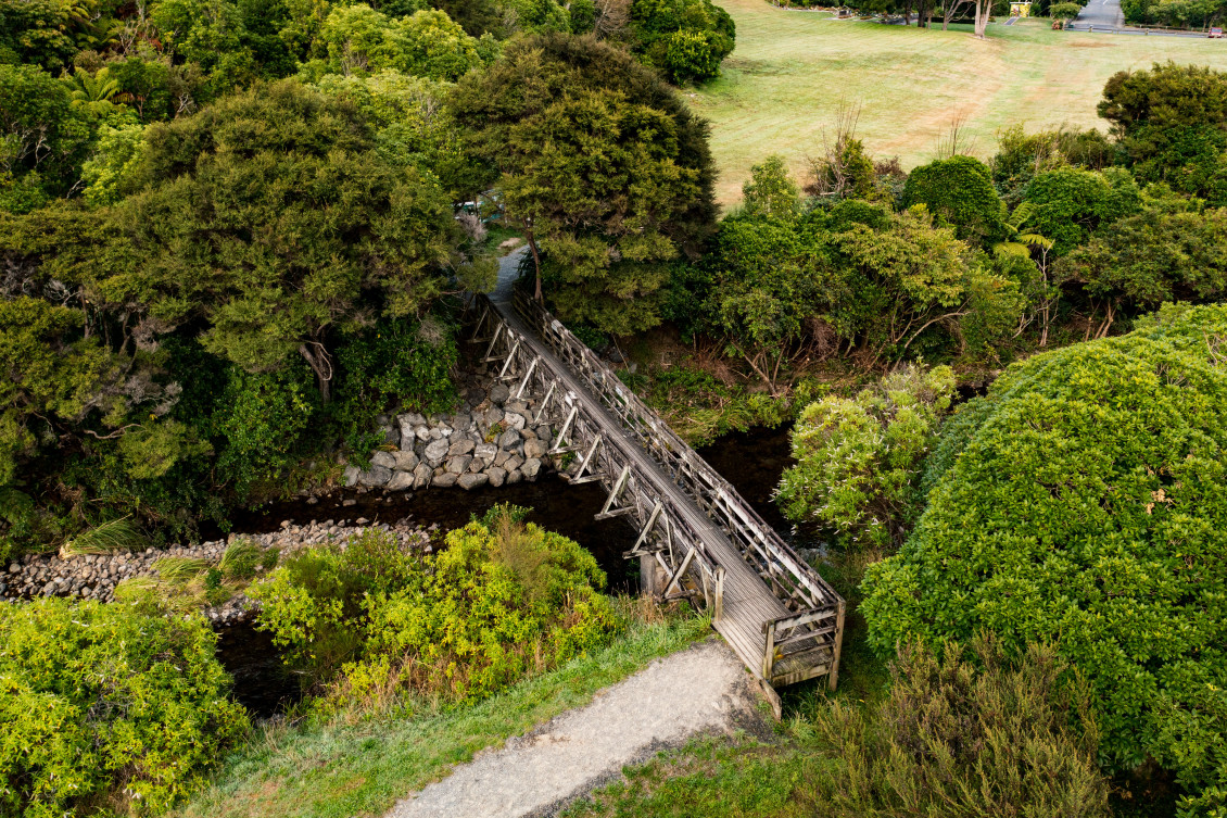 Aerial photo of the Wainuiomata Gum Loop Track