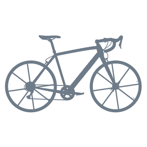 Silhouette of a bike