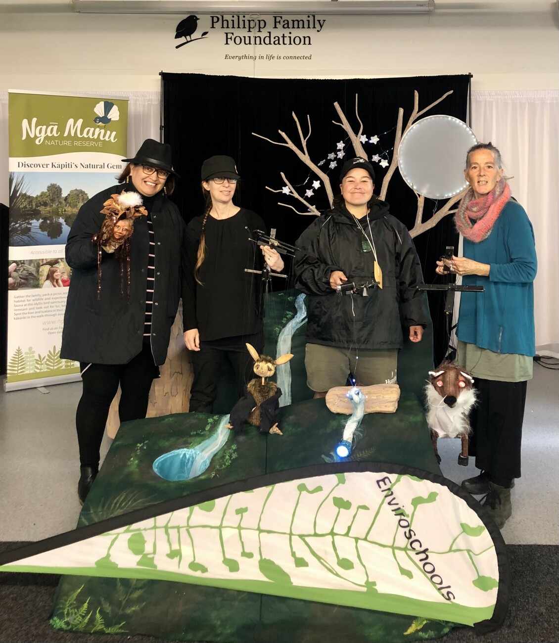 Kāpiti kaiako and event facilitators (left to right) Sharlene Maoate-Davis, Anna Bailey, Alicia Rangi-Bloomfield, Amanda Dobson