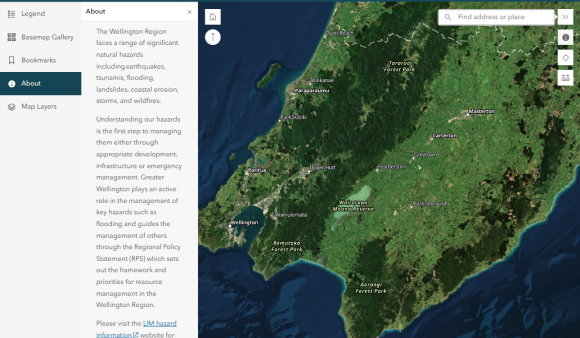 Thumbnail of the Wellington Region Combined Hazards Map